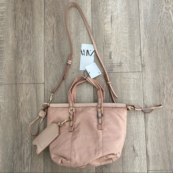 Zara Nylon Mini Tote and Crossbody Bag - Picture 6 of 8
